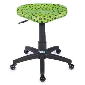 ME Contoured Grooming Stool Lime Paws