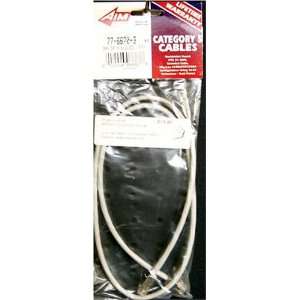  Gray Category 5 Shielded 3 ft Patch Cord Electronics