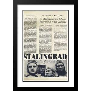  Stalingrad 20x26 Framed and Double Matted Movie Poster 