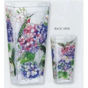    Hummingbird & Hydrangea   Vase by Joan Baker