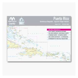  MAPTECH PAPER CHART KIT BOOK REGION 10 PR/DR AND SPANISH 