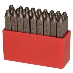  Steel Hand Stamps Hand Stamp Set,1/8 In,Letters 