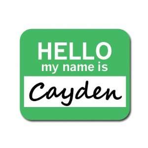  Cayden Hello My Name Is Mousepad Mouse Pad