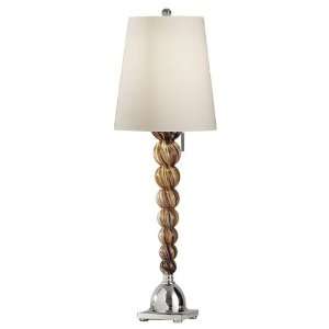 Murray Feiss 10013PN/MCCG, Cayley Glass Table Lamp, 1 Light, 100 Total 