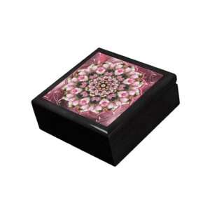 Pink Tea Rose Kaleidoscope Jewelry Box