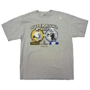  Colts vs Saints Super Bowl XLIV Dueling Players T Shirt 