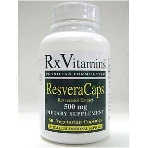  ResveraCaps 500 mg 60 vcaps (RX Vits) Health & Personal 