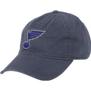  St. Louis Blues Reebok Navy Adjustable Logo Cap Sports 