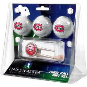  St. Cloud State Huskies 3 Golf Ball Gift Pack with Cap 