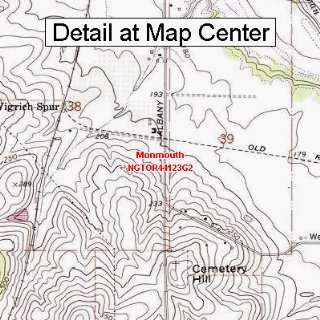  USGS Topographic Quadrangle Map   Monmouth, Oregon (Folded 