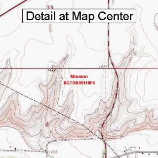  USGS Topographic Quadrangle Map   Mission, Oregon (Folded 