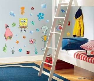 Spongebob Squarepants Kids Nursery Wall Sticker Decals  