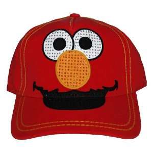  Baseball Cap   Sesame Street   Elmo Rhinestone Red Hat 