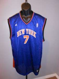 NEW Carmelo ANTHONY #7 New York NY KNICKS Mens XLarge XL Adidas Blue 