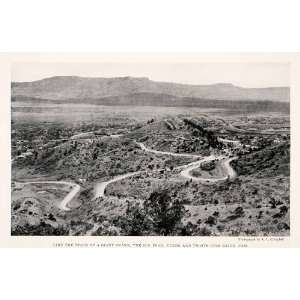  1929 Halftone Print Raton Pass New Mexico Landscape R. L 