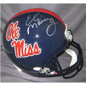  Autographed Eli Manning Helmet   Ole Miss Full Size 