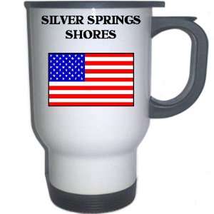 US Flag   Silver Springs Shores, Florida (FL) White Stainless Steel 