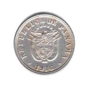  1916 Panama 2 1/2 Centesimos Coin KM#7.2 