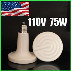  110V 75W Ceramic Emitter Heated Pet Appliances for Reptile 