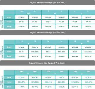   specific garment measurements To see the specific garment size see