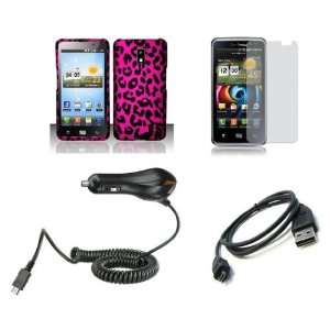 Spectrum (Verizon) Premium Combo Pack   Pink and Black Leopard Animal 