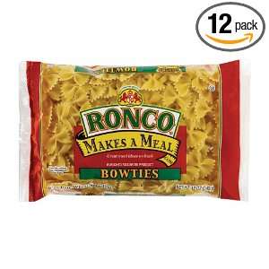 Ronco Bow Ties, 12 Ounce (Pack of 12)  Grocery & Gourmet 