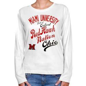  Miami University RedHawks Ladies Splashy Long Sleeve T 