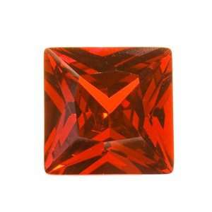  10mm Square Garnet Cz   Pack Of 1 Arts, Crafts & Sewing