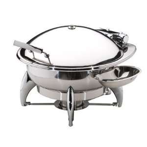  Medium Round Chafing Dish with Stainless Steel Lid, Base 