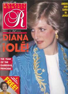 ROYALTY MONTHLY Princess Diana in Spain Duchess 6 1987  