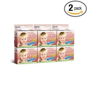 Spiffies Tooth Wipes, Baby Apple, 24 wipes, 3 Boxes Per Pack (Pack of 