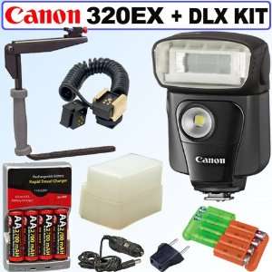  Speedlite 320EX Flash for Canon SLR Cameras + Deluxe Flash Bracket 