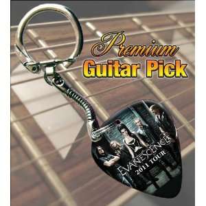  Evanescence 2011 Tour Premium Guitar Pick Keyring Musical 