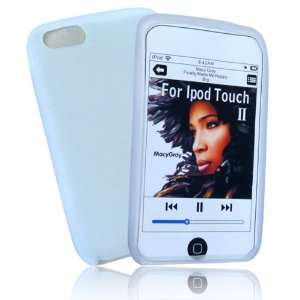 com mobile palace  White silicone case cover pouch holster for Apple 