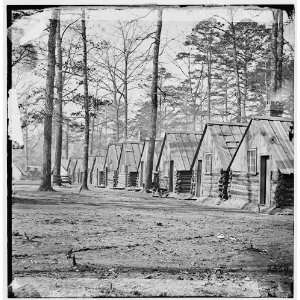 Chapins Bluff,Virginia (vicinity). Soldiers quarters at Chapins 