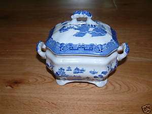 Spode Blue Willow Miniature Soup Tureen.Made in England  