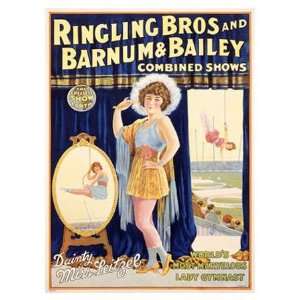 Ringling Brothers Dainty Miss Leitzel Giclee Poster Print, 32x44 