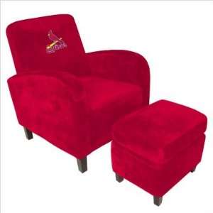  Baseline St. Louis Cardinals Den Chair and Ottoman 