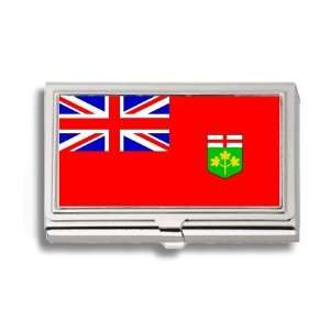  Ontario Canada Flag Business Card Holder Metal Case 