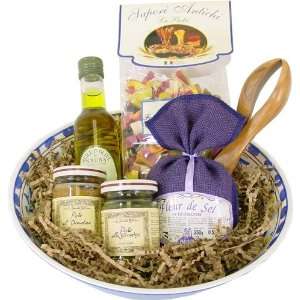Italian Dinner the Best of Italy pasta gift basket in melamine bowl 
