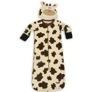  Sozo Baby Bunting and Fitted Cap Mooo Cow Baby