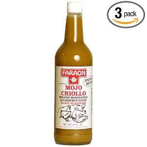 Faraon Mojo Criollo, 23 Ounce Bottle (Pack of 3)  Grocery 