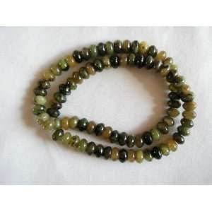    8mm natural chrysoprase rondelle beads 16 rondell