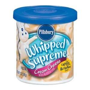 Pillsbury Whipped Supreme Cream Cheese Frosting 12 oz (Pack of 8 