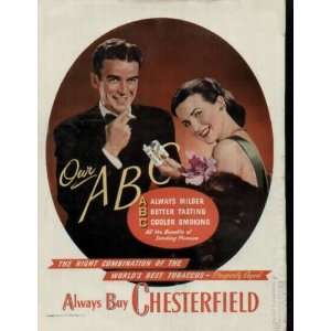   ABC  1946 Chesterfield Cigarettes Ad, A2769A 