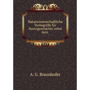   fÃ¼r Naturgeschichte nebst dem . A. G. Braunhofer Books