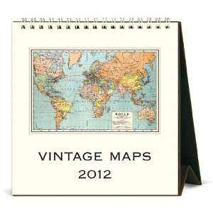  Vintage Maps 2012 Easel Desk Calendar