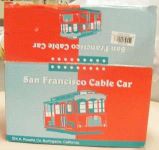 This San Francisco musical trolley cable car seems to be new after 
