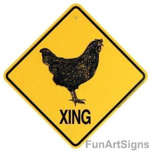  Chicken Crossing Xing Sign Patio, Lawn & Garden