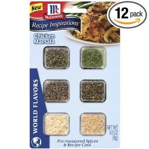 Recipe Inspirations Chicken Marsala, .3 Ounce (Pack of 12)  